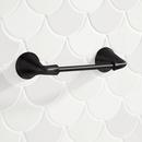 Signature Hardware Matte Black Wall Mount Toilet Tissue Holder 