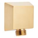 Square Water Supply Elbow for Hand Shower in Brushed Gold