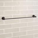 Signature Hardware Matte Black 26 in. Towel Bar 