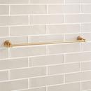 Signature Hardware Matte Black 26 in. Towel Bar 