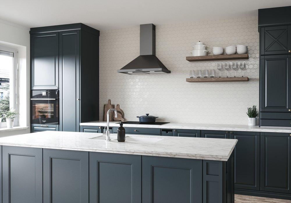 Ombra 30 in. Wall Hood in Black Stainless Steel, 600 CFM 