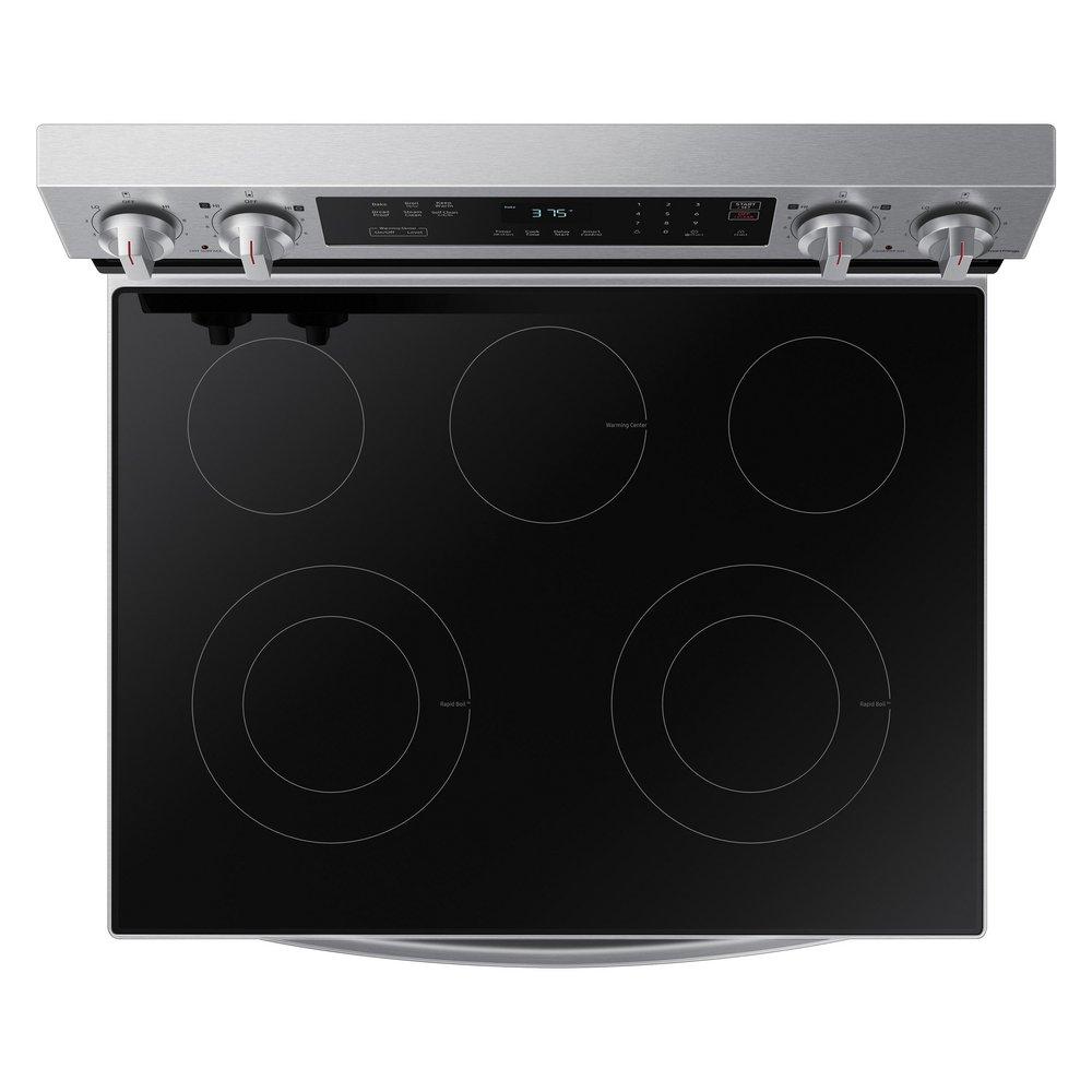 29-15/16 in. Electric 5-Burner Smoothtop Freestanding Renage in Stainless Steel 