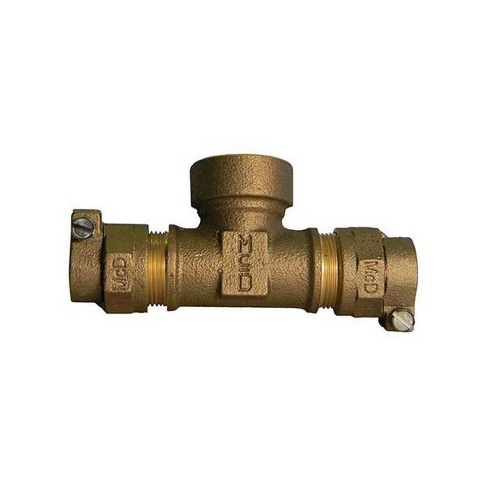A.Y. McDonald CTS x CC Reducing Brass Water Service Tee 