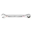Chrome SAE 9/16" Ratcheting Combination Wrench w/ Maxbite Open End Grip 