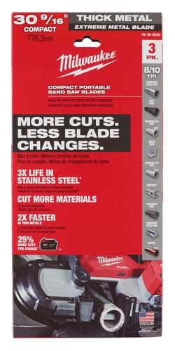 8/10 TPI 30-1/2 x 1/2 in. Band Saw Blade (Pack of 3)