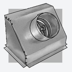 5 in. Galvanized Steel and Sheet Metal Residential Ceiling Radiation Damper Box