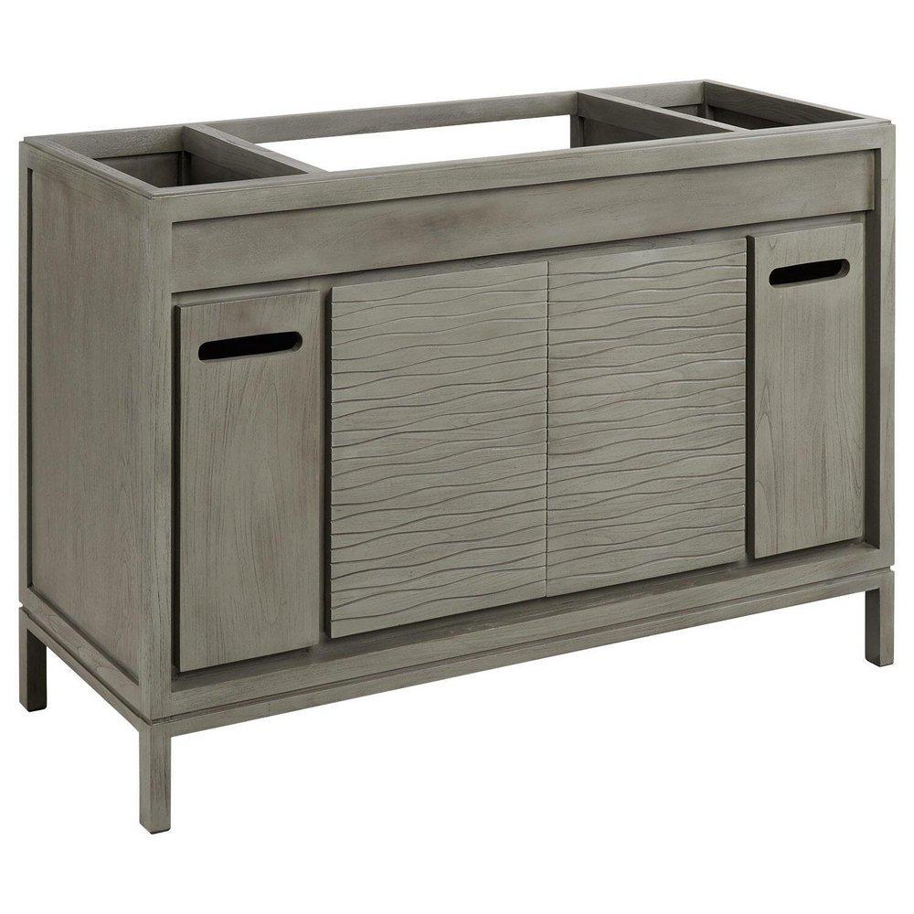 Signature Hardware Grey Wash 48 in. Floor Mount Vanity 