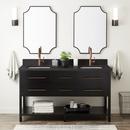 Signature Hardware Black 60 in. Floor Mount Vanity 