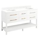 Signature Hardware Bright White 60 in. Floor Mount Vanity 
