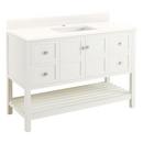 Signature Hardware White 48 in. Floor Mount Vanity 