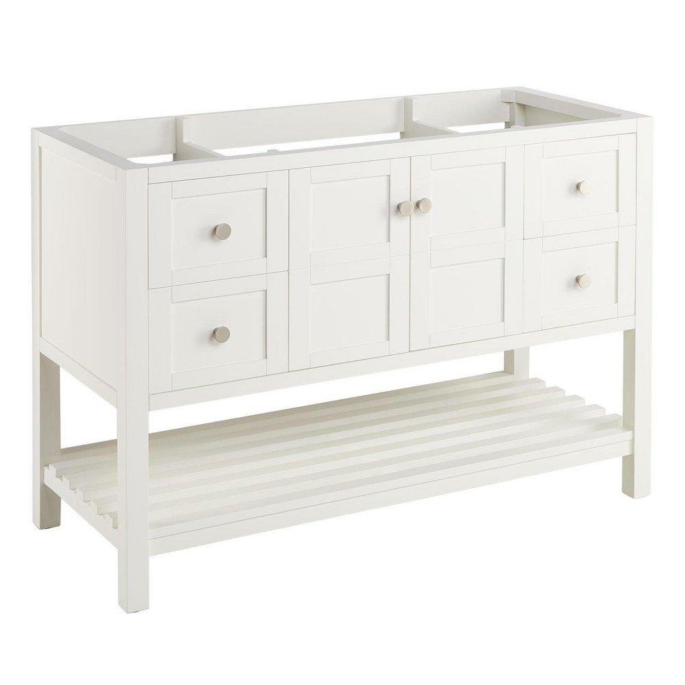 Signature Hardware White 48 in. Floor Mount Vanity 