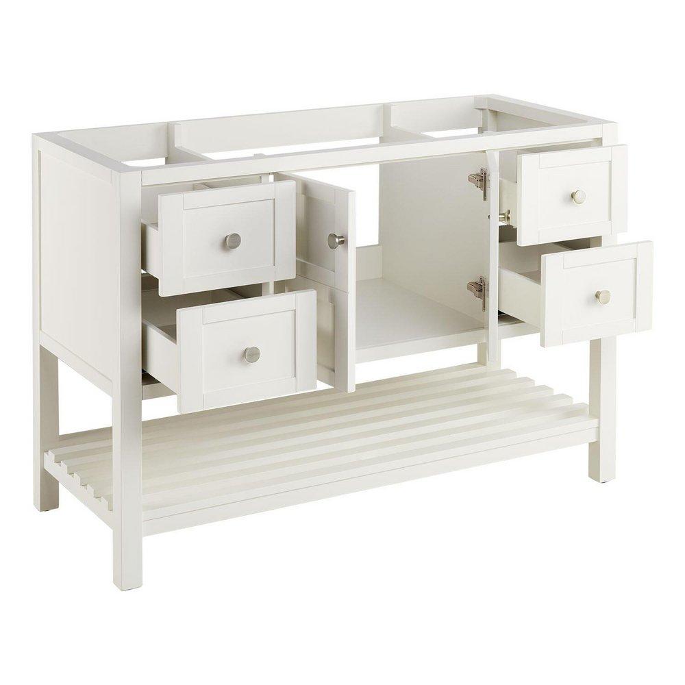 Signature Hardware White 48 in. Floor Mount Vanity 