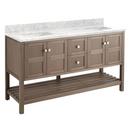Signature Hardware Ash Brown 60 in. Floor Mount Vanity 