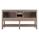 Signature Hardware Ash Brown 60 in. Floor Mount Vanity 