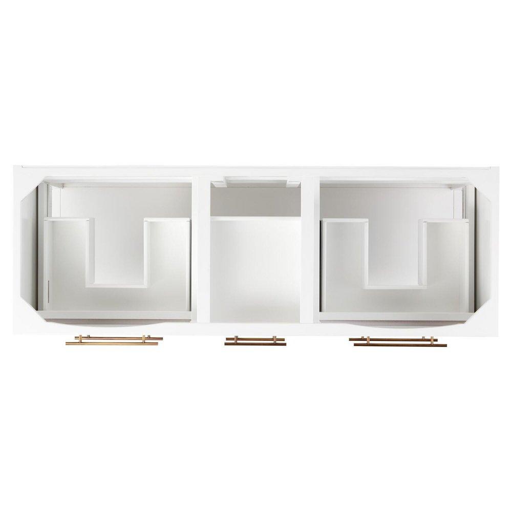 Signature Hardware Bright White 60 in. Floor Mount Vanity 