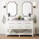 Signature Hardware Bright White 60 in. Floor Mount Vanity 