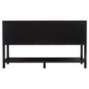Signature Hardware Black 60 in. Floor Mount Vanity 
