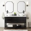 Signature Hardware Black 60 in. Floor Mount Vanity 