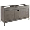 Signature Hardware Grey Wash 59-3/4 in. Floor Mount Vanity 