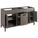 Signature Hardware Grey Wash 59-3/4 in. Floor Mount Vanity 