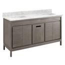 Signature Hardware Grey Wash 59-3/4 in. Floor Mount Vanity 