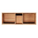 Signature Hardware Natural Teak 60-1/8 in. Floor Mount Vanity 