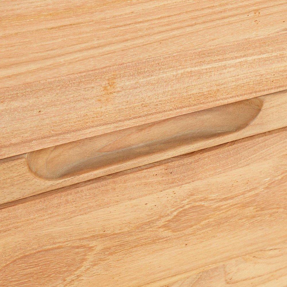 Signature Hardware Natural Teak 60-1/8 in. Floor Mount Vanity 