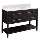 Signature Hardware Black 48 in. Floor Mount Vanity 