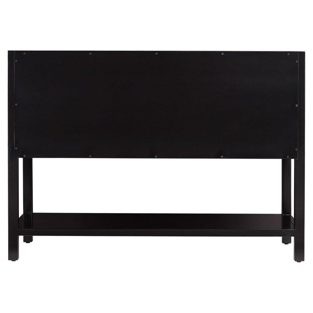 Signature Hardware Black 48 in. Floor Mount Vanity 