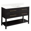Signature Hardware Black 48 in. Floor Mount Vanity 