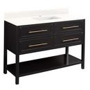 Signature Hardware Black 48 in. Floor Mount Vanity 