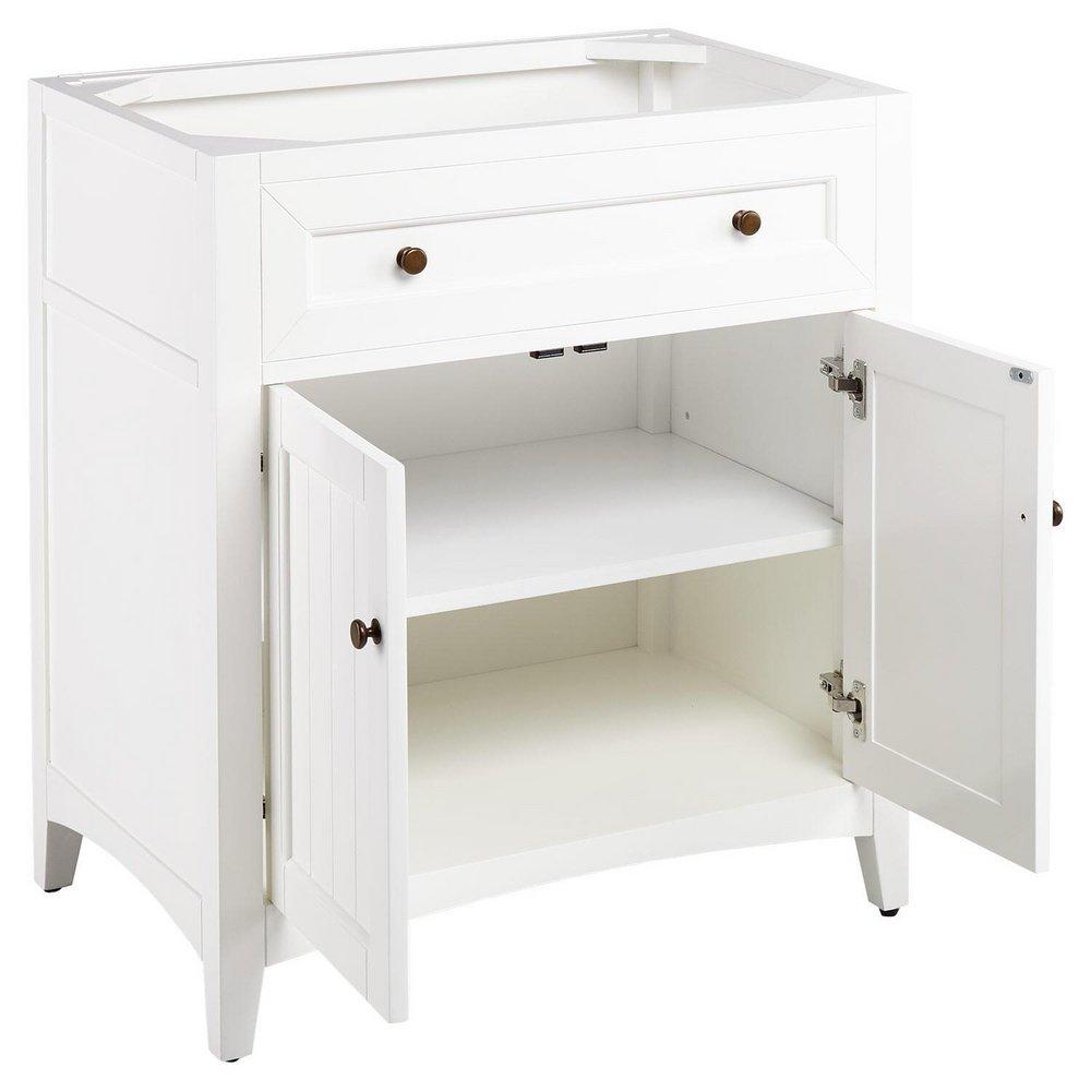 Signature Hardware White 30 in. Floor Mount Vanity 