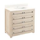 36 in. Floor Mount Vanity in Whitewash