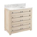 36 in. Floor Mount Vanity in Whitewash