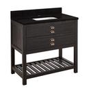 36 in. Floor Mount Vanity in Rustic Black