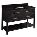 Signature Hardware Black 48 in. Floor Mount Vanity 