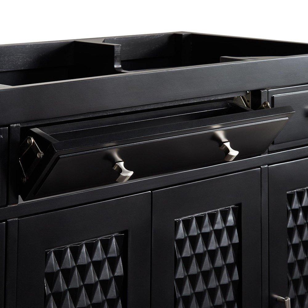 Signature Hardware Black 48 in. Floor Mount Vanity 