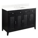 Signature Hardware Black 48 in. Floor Mount Vanity 