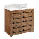 Signature Hardware Grey Wash 36 in. Floor Mount Vanity 