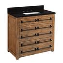 Signature Hardware Grey Wash 36 in. Floor Mount Vanity 