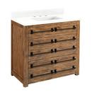 Signature Hardware Grey Wash 36 in. Floor Mount Vanity 