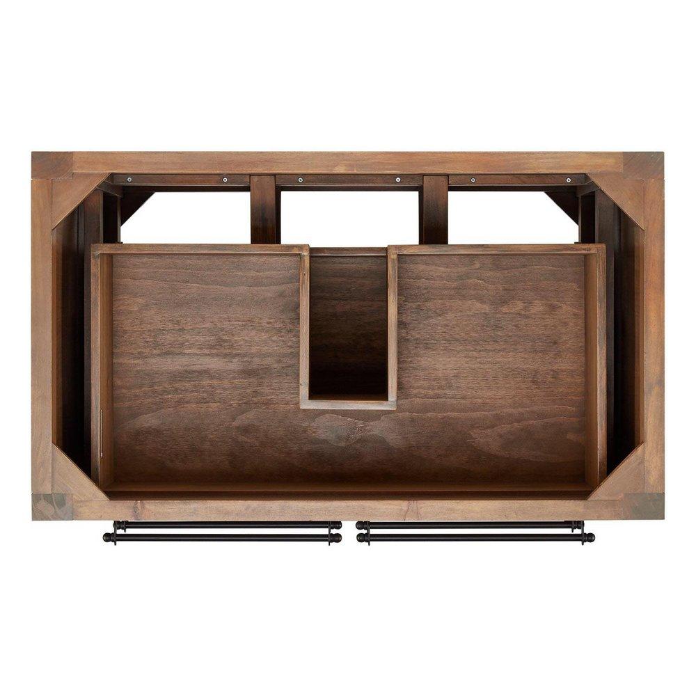 Signature Hardware Grey Wash 36 in. Floor Mount Vanity 