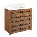 Signature Hardware Grey Wash 36 in. Floor Mount Vanity 