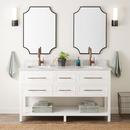 Signature Hardware Bright White 60 in. Floor Mount Vanity 