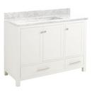 Signature Hardware Soft White 48 in. Floor Mount Vanity 