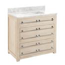 Signature Hardware Whitewash Pine 36 in. Floor Mount Vanity 