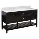 Signature Hardware Black 60 in. Floor Mount Vanity 
