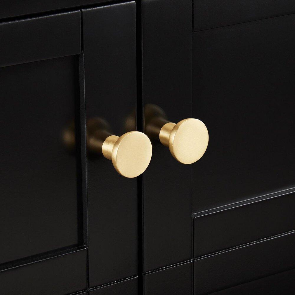 Signature Hardware Black 60 in. Floor Mount Vanity 