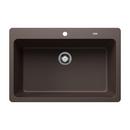 33 in. Dual Mount Composite Single Bowl Kitchen Sink in Café