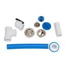 Plastic Push-Pull Drain in Brushed Nickel